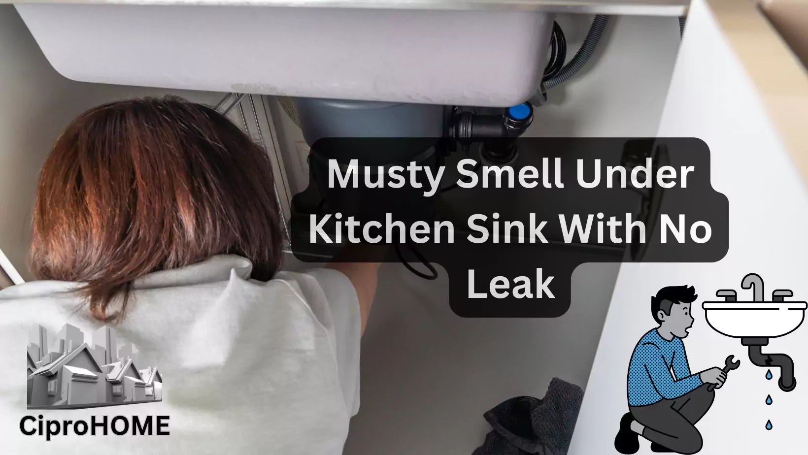 musty smell in kitchen sink